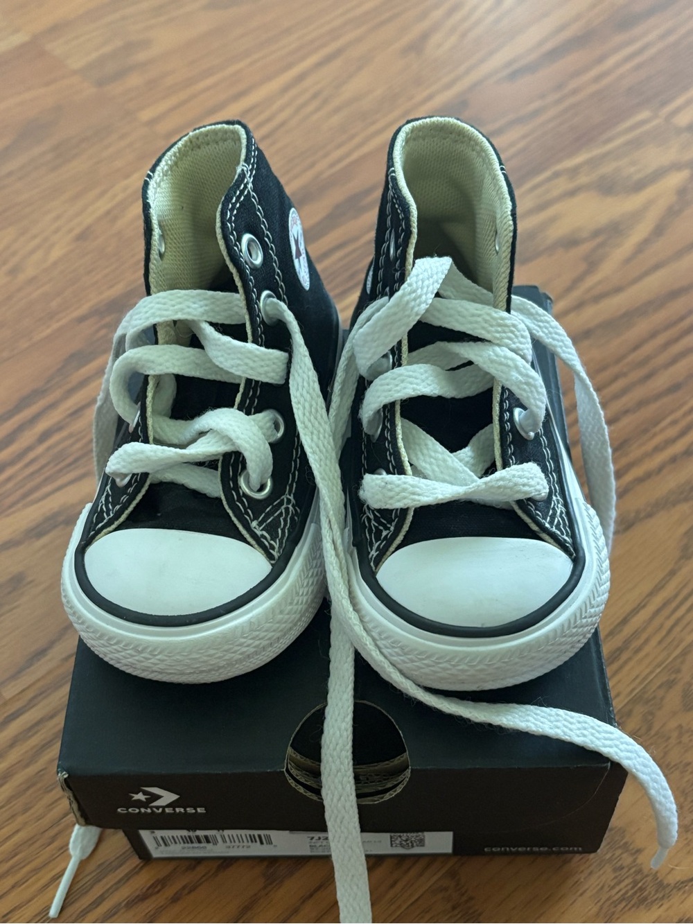 Converse TODDLER Black High BLACK Low WHITE Sneakers DUO